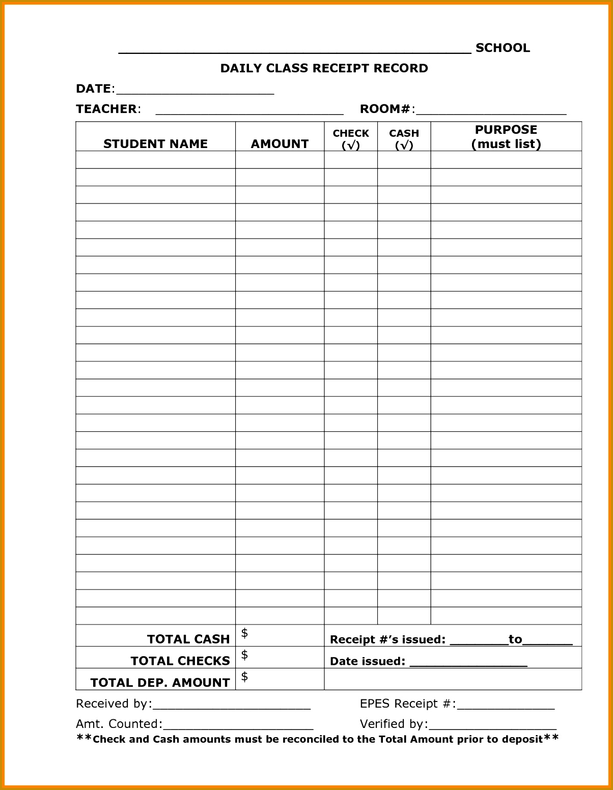 Daily Cash Balance Sheet Template / 7 Daily Cash Sheet Template Excel