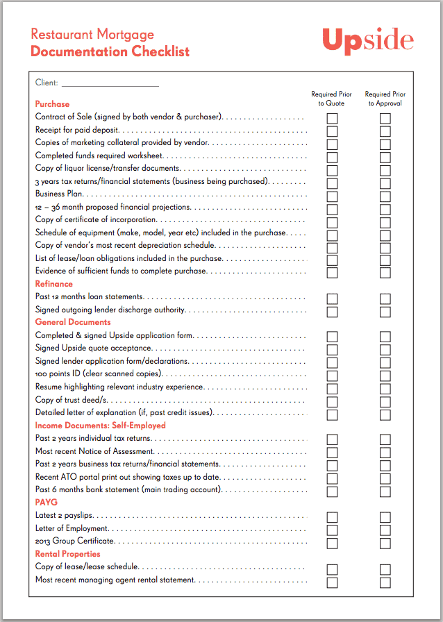 Restaurant Checklist Templates Free Find Word Templates
