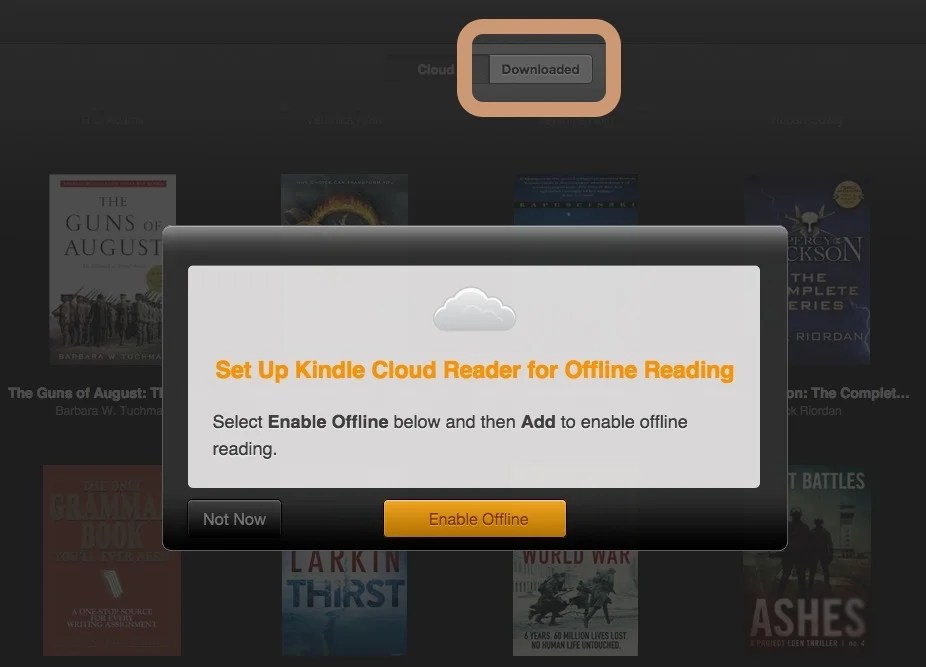 Convert Kindle Cloud Reader Books to Mobi Files for Offline Reading