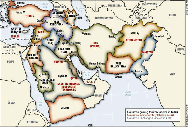 Map of the Middle East Google My Maps