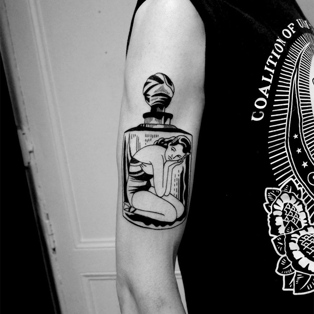 Black And White Expressive Tattoos By Sixo Santos Fubiz Media