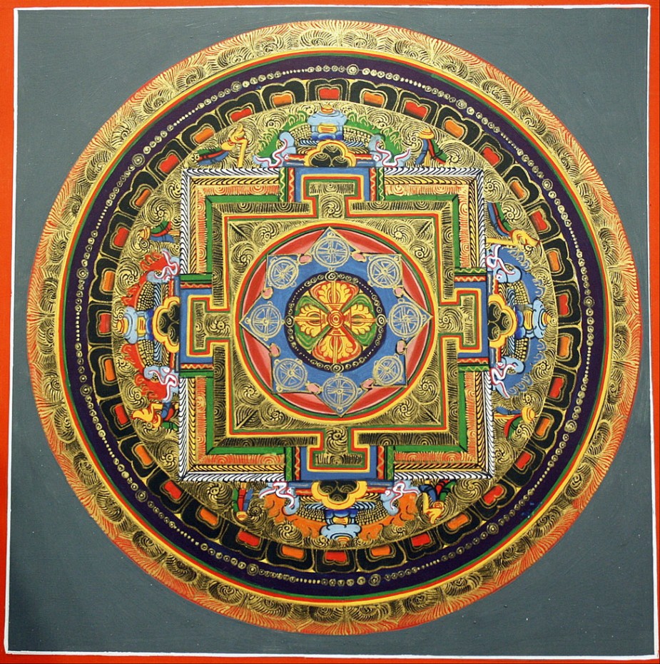 Tibetan Mandala Thangka Paintings Galactic Resonance