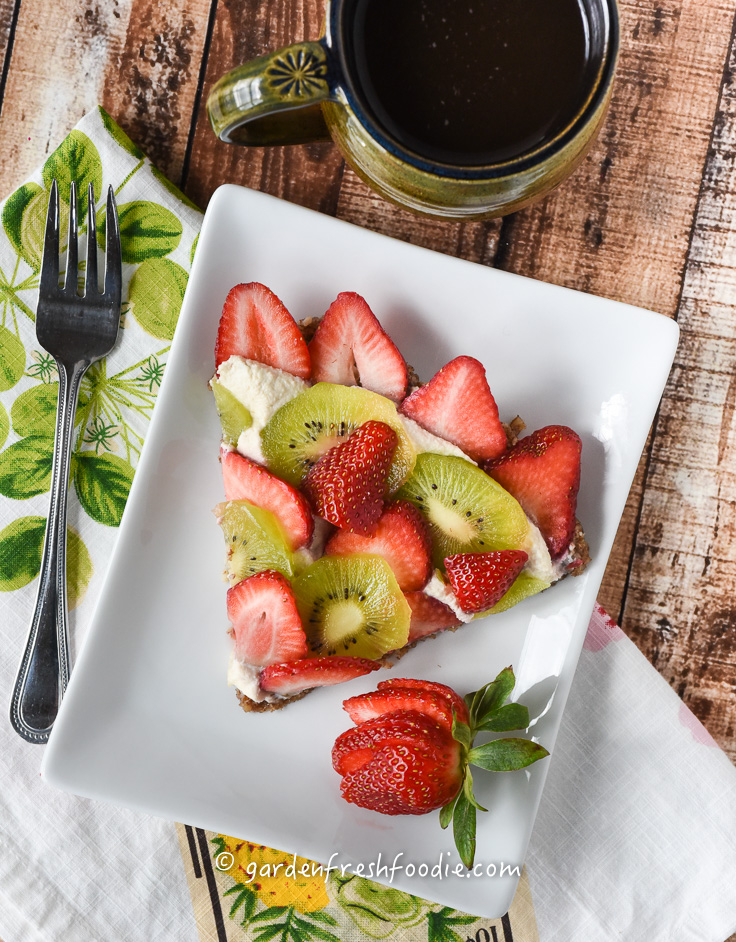 Raw Strawberry Kiwi Tart Garden Fresh Foodie