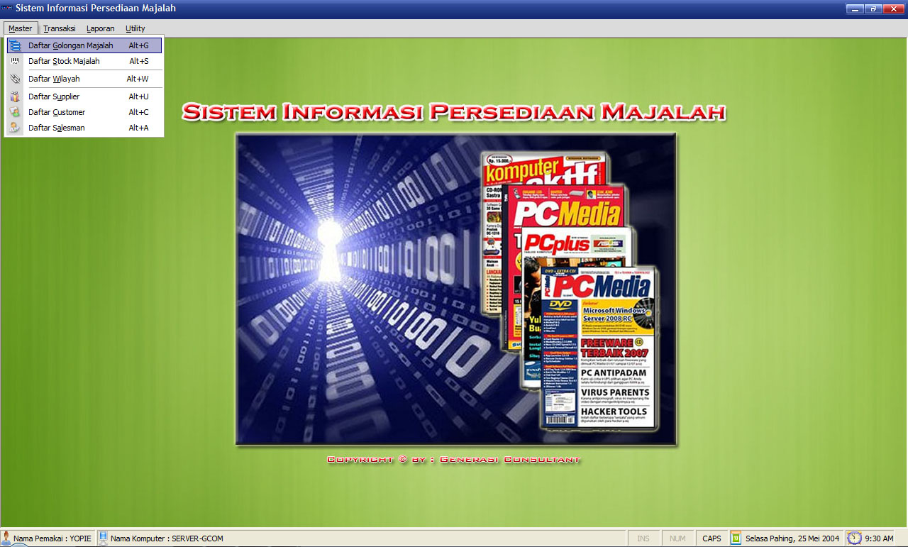 Aplikasi Distributor Obob Site