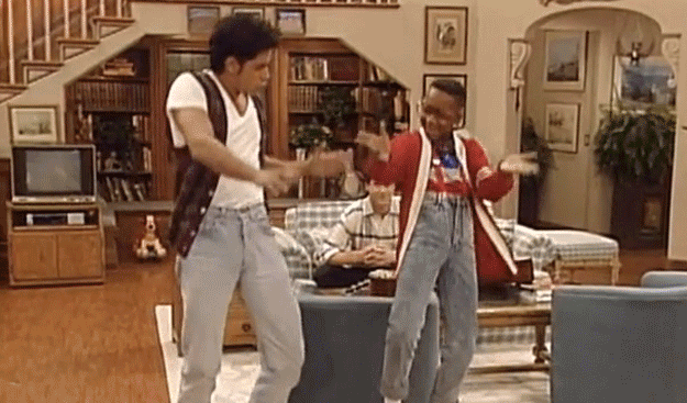 Jesse et Urkel danse image animée GIF