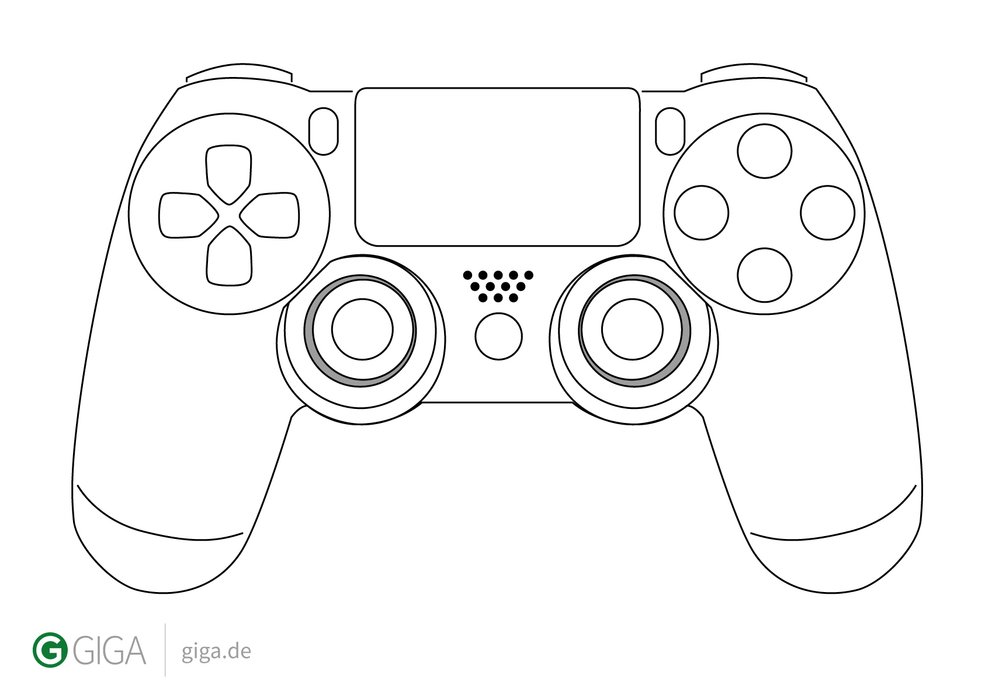 Game Controller Coloring Page Sketch Coloring Page