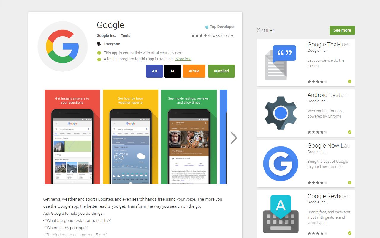 Direkter APKDownload Neue ChromeExtension bringt Links