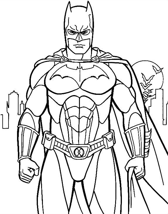 dessins a colorier de batman