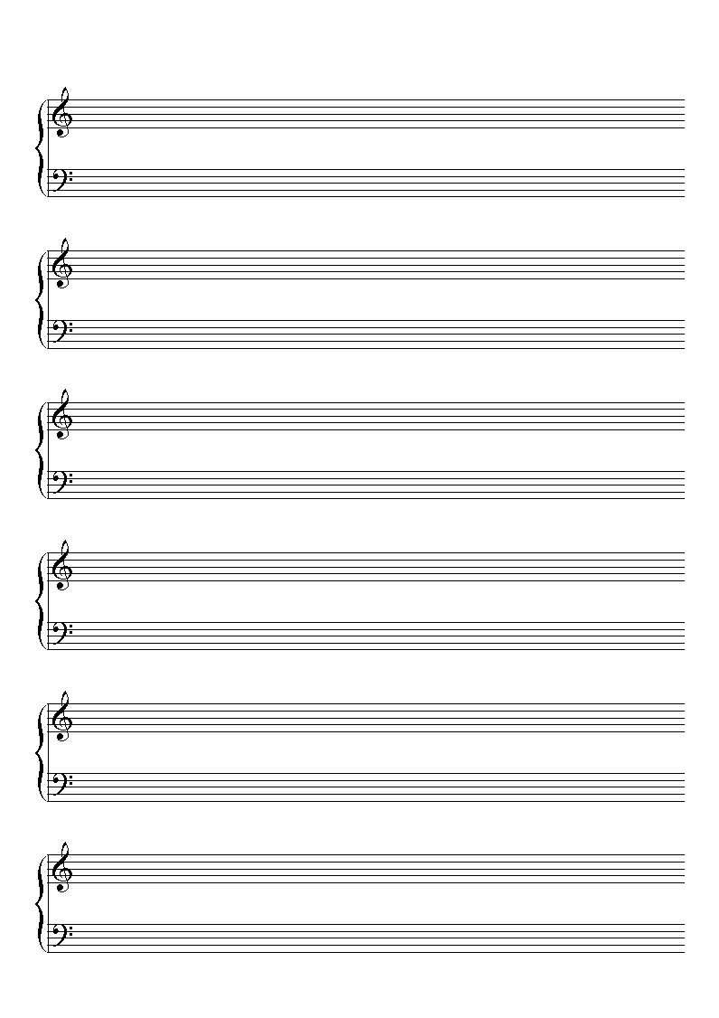 Nylon GuitaristBlank music paper