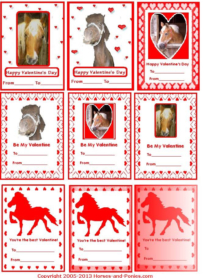 Valentines Horses and Ponies