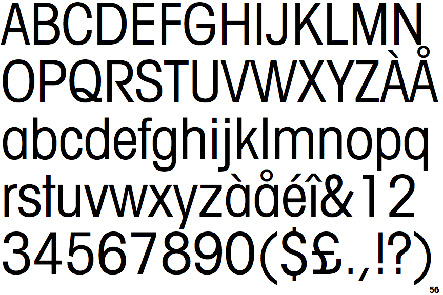 Identifont ITC Avant Garde Condensed