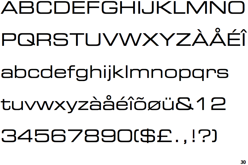 Eurostilebold font