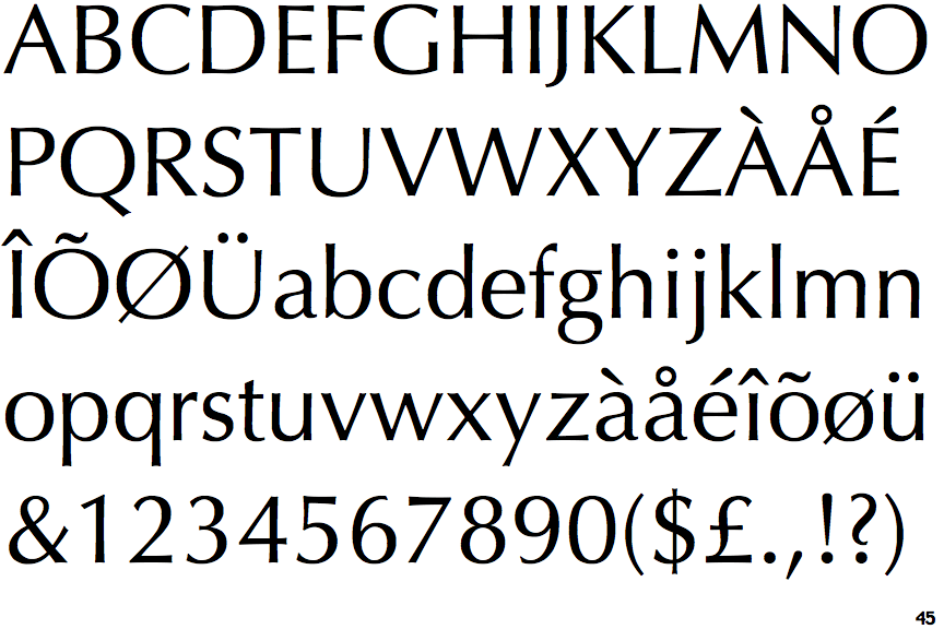 Identifont Optima