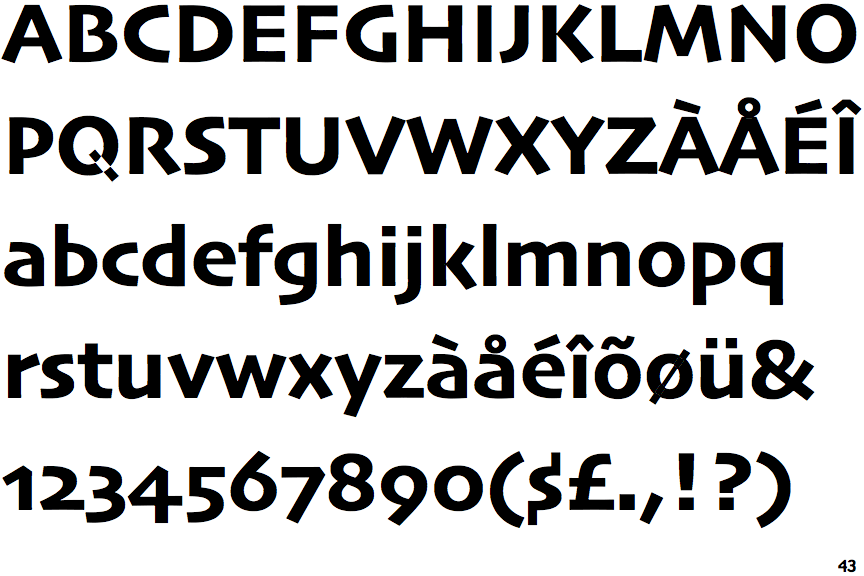 Identifont Skia Bold
