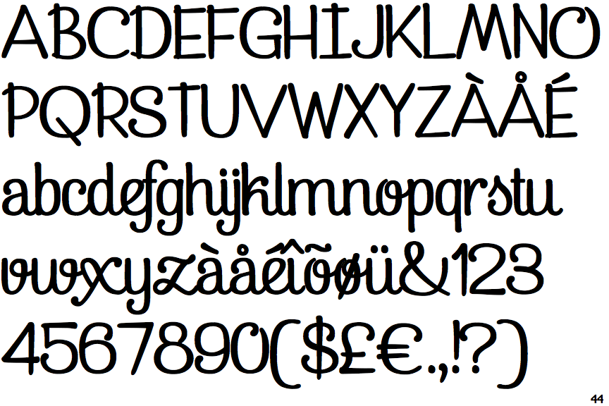 Identifont Pepita Script 3