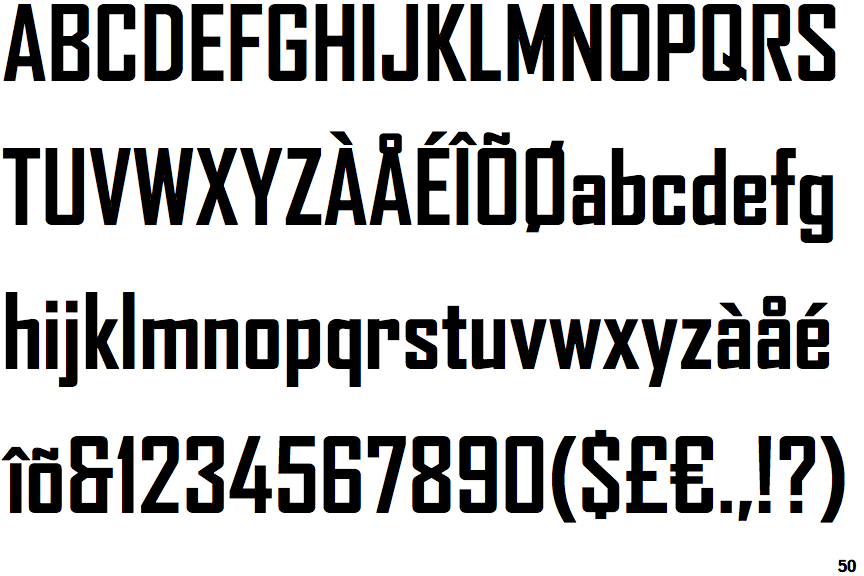 Identifont Agency FB Bold
