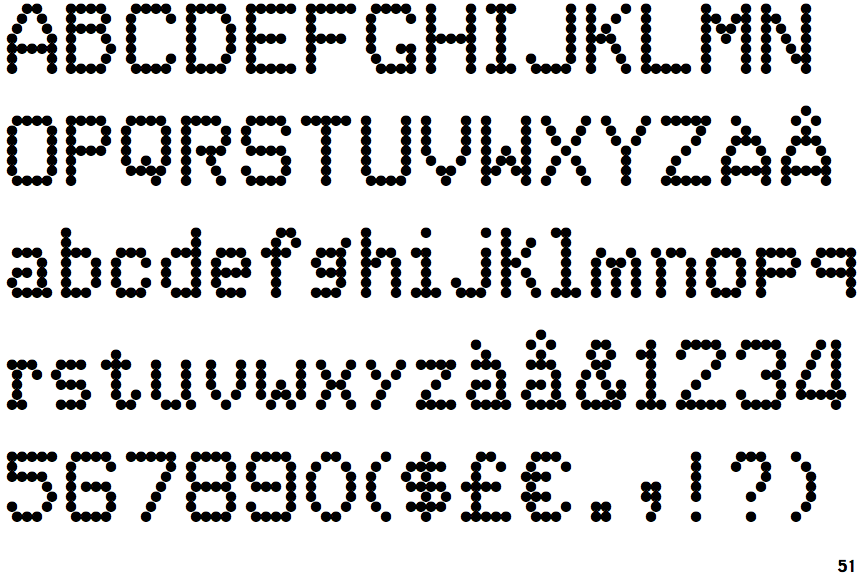Identifont FF Dot Matrix One