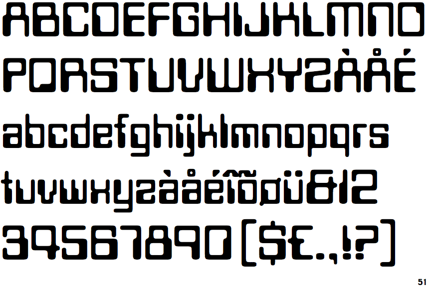 Identifont Data 70