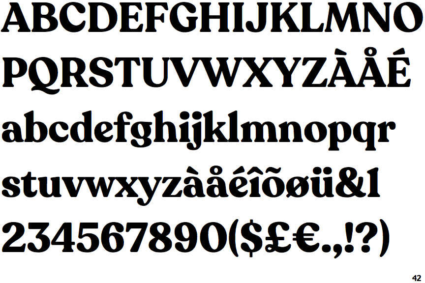 Identifont Recoleta Bold