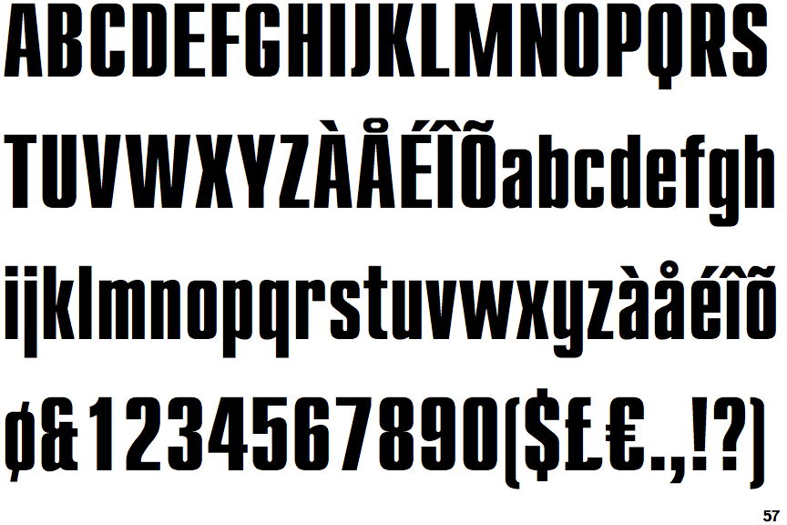 Identifont Compact Bold