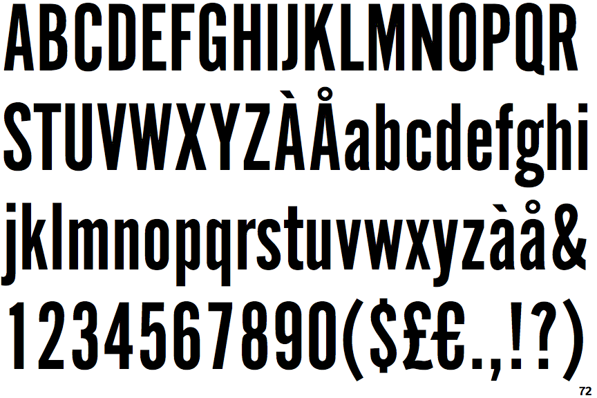 Identifont Alternate Gothic No. 1