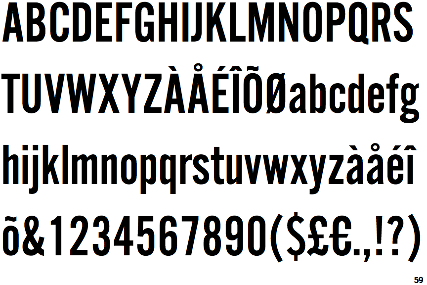 Identifont Alternate Gothic No. 2