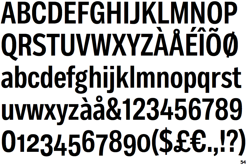 Identifont Body Text Slim Bold