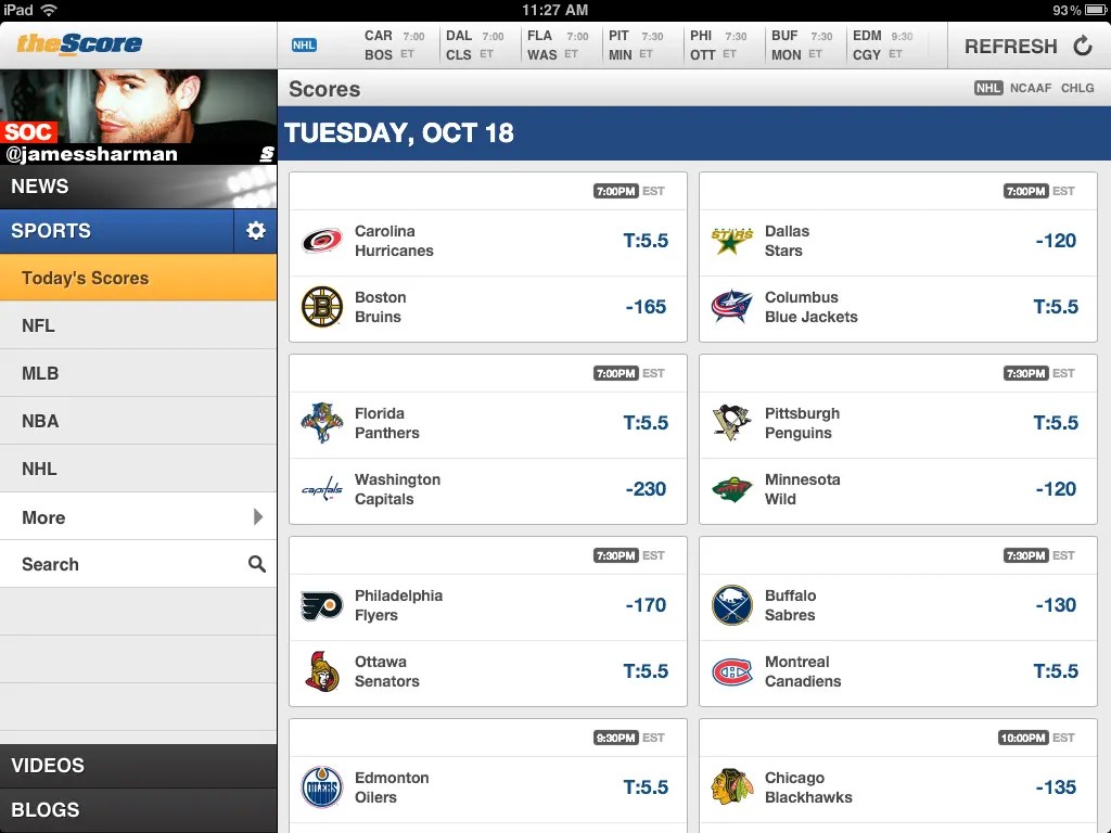 The Score App problem after IOS 5 Apple iPad Forum
