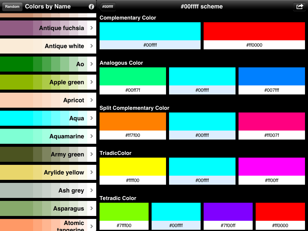 [Review]"Colors By Name" iOS App Find Color Numbers & Connection