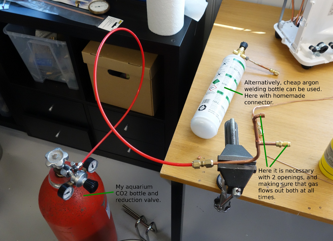 DIY aquarium Chiller from modified dehumidifier or air conditioner