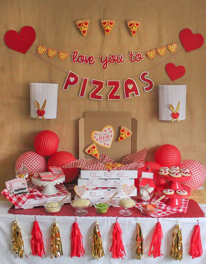 "Love You to Pizzas" Valentine's Day Pizza Party Just