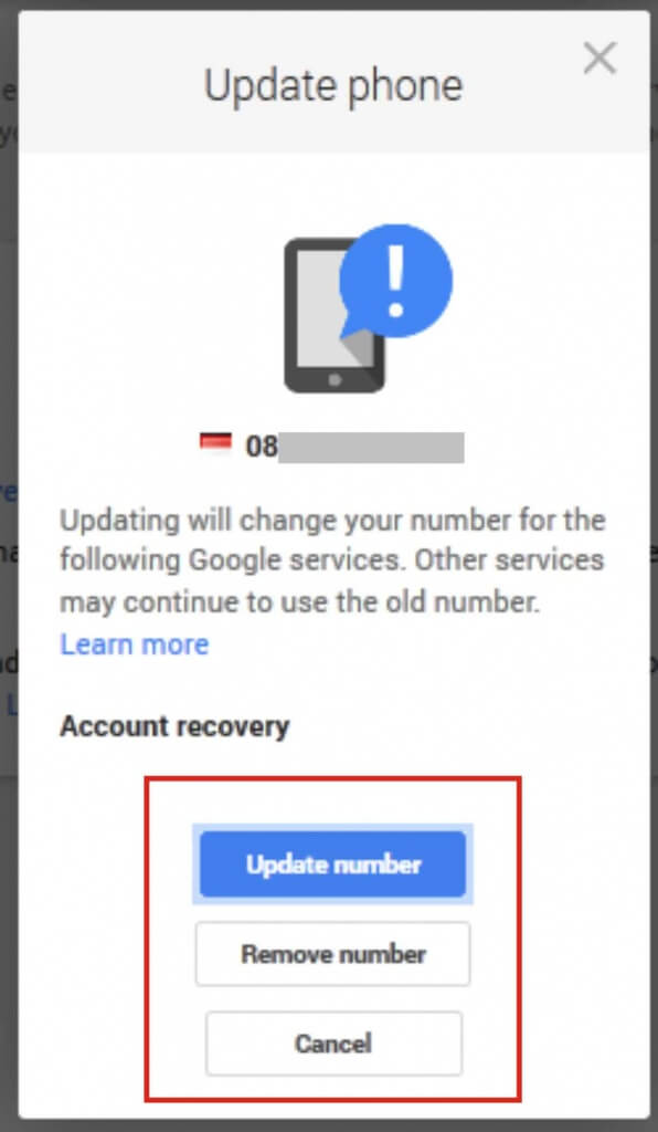 Cara Tambahkan Nomor Handphone Pada Akun Gmail Komputer