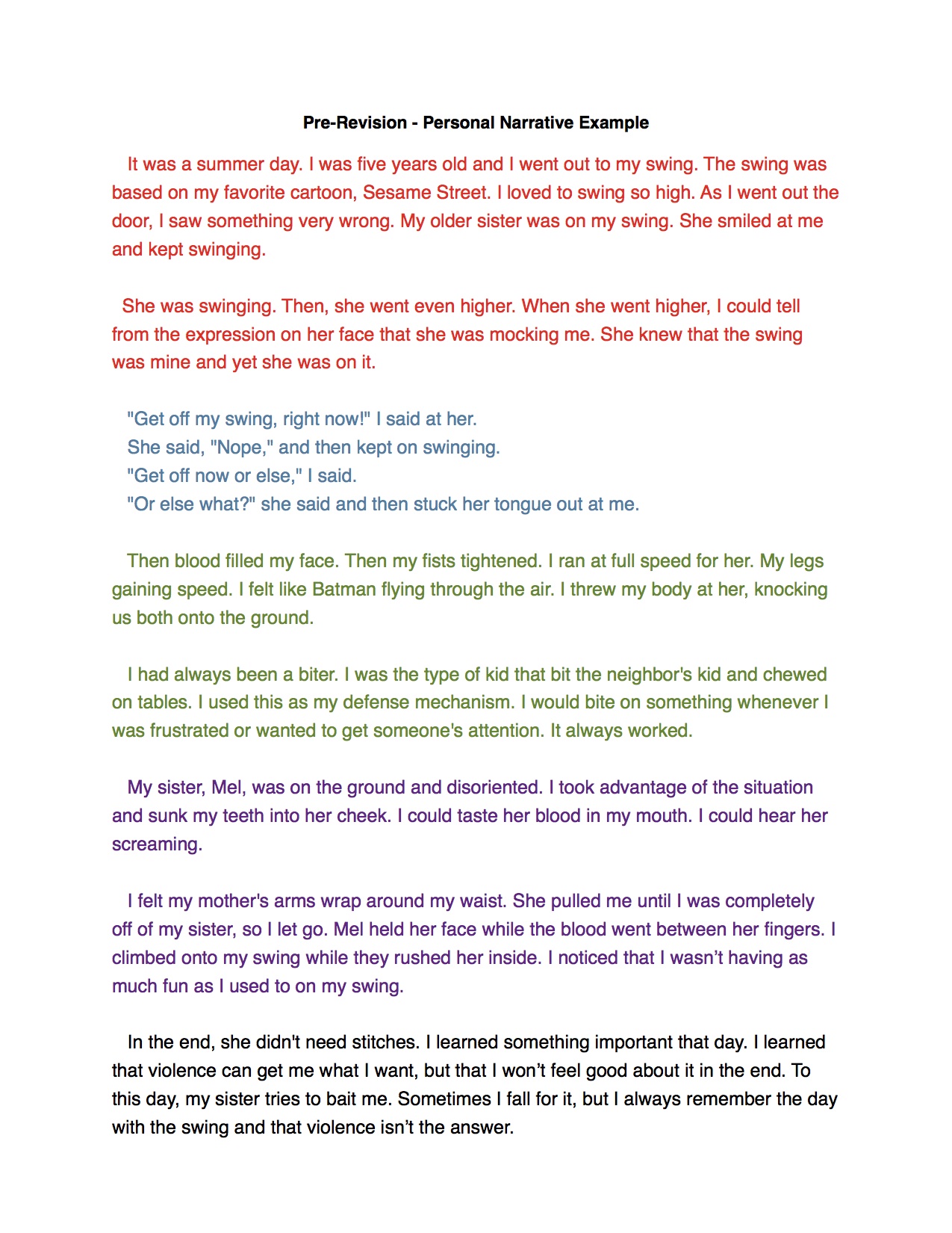 🐈 Personal story essay examples. Sample Personal