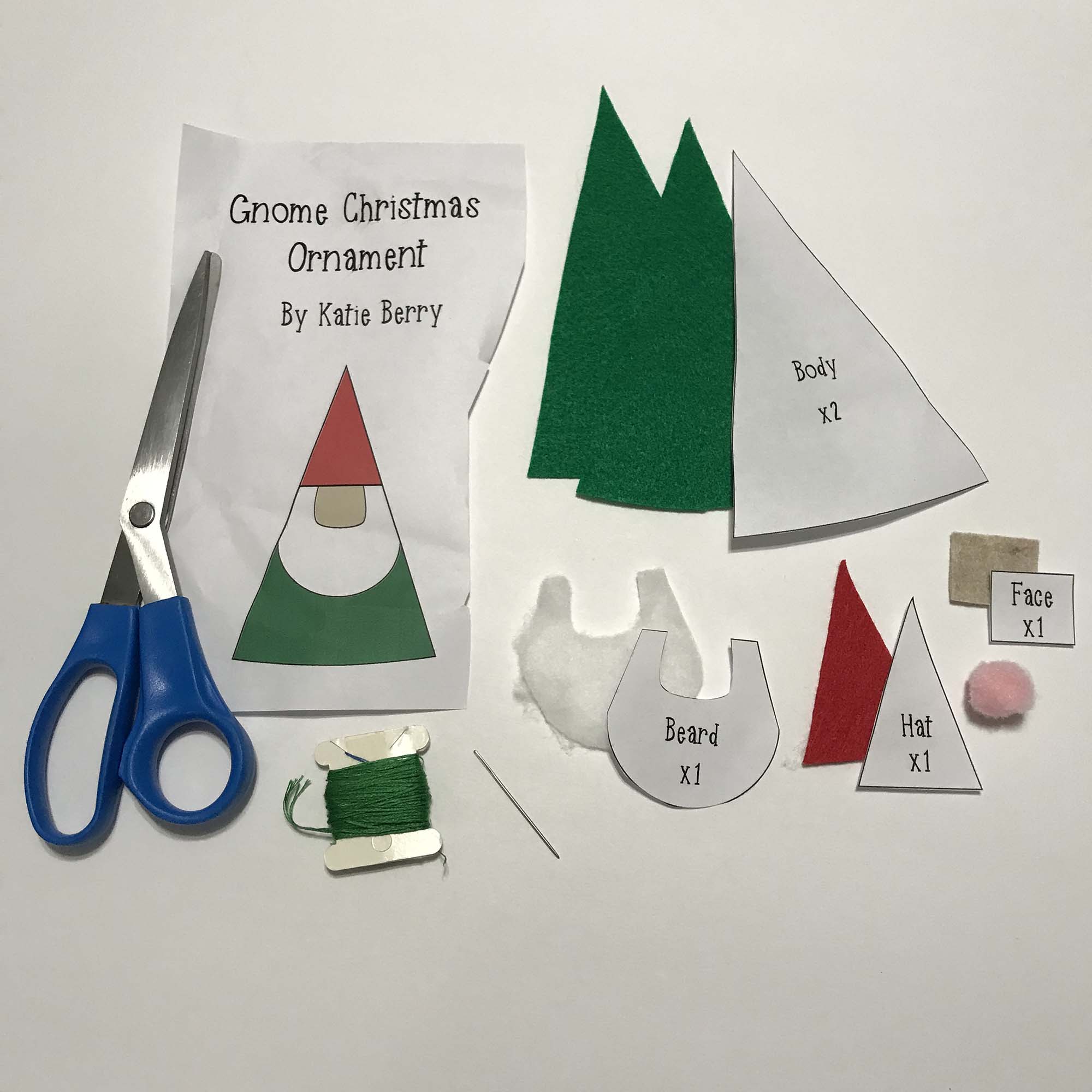 DIY Gnome Christmas Ornament Kunin Felt