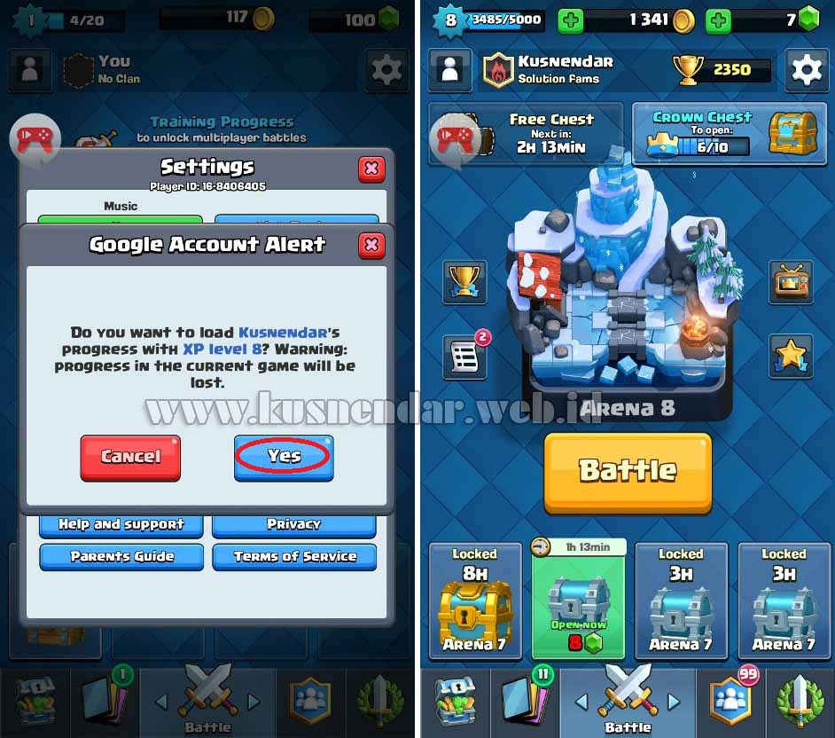 Cara Memindahkan Akun Clash Royale ke HP Lain, BERHASIL