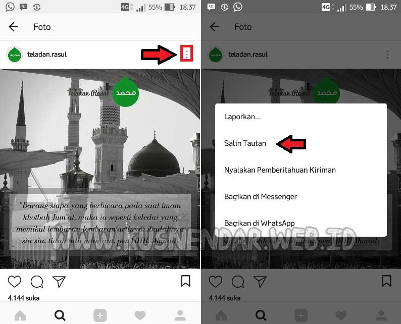 Cara Copy Caption Instagram Orang Lain Tanpa Aplikasi