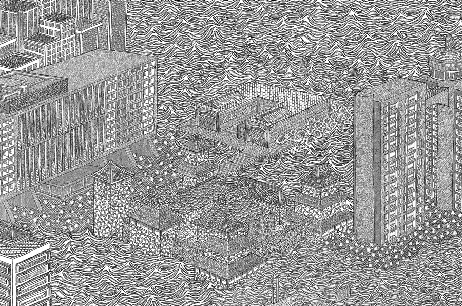 Des dessins minutieux en noir et blanc