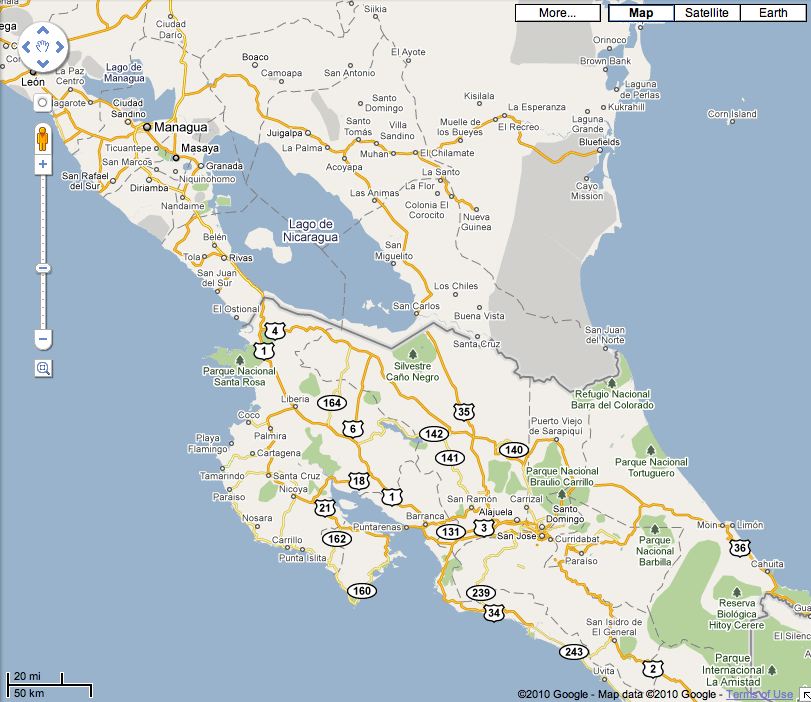 Central America Map Map of Central America.