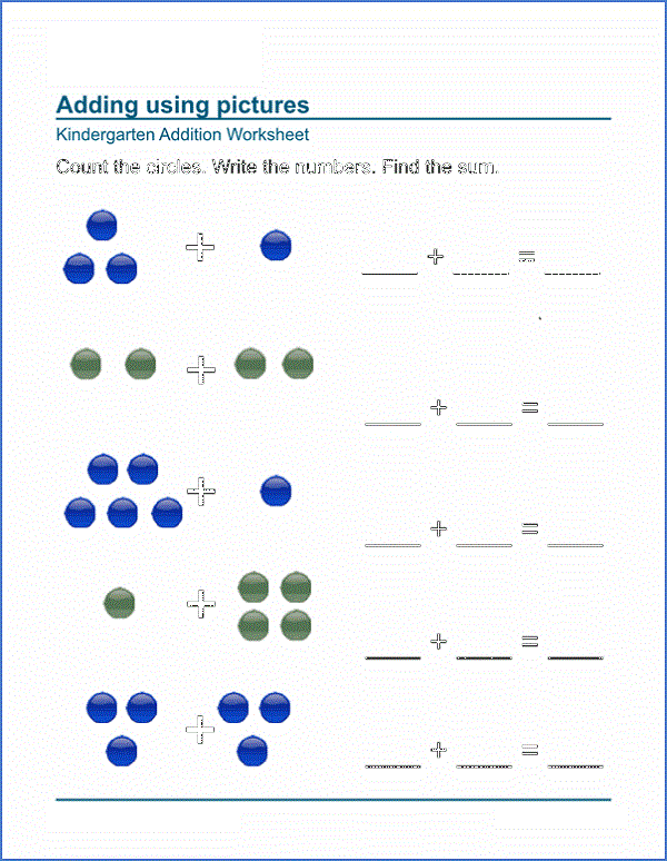 K5 Learning Worksheets for Early Development Learning