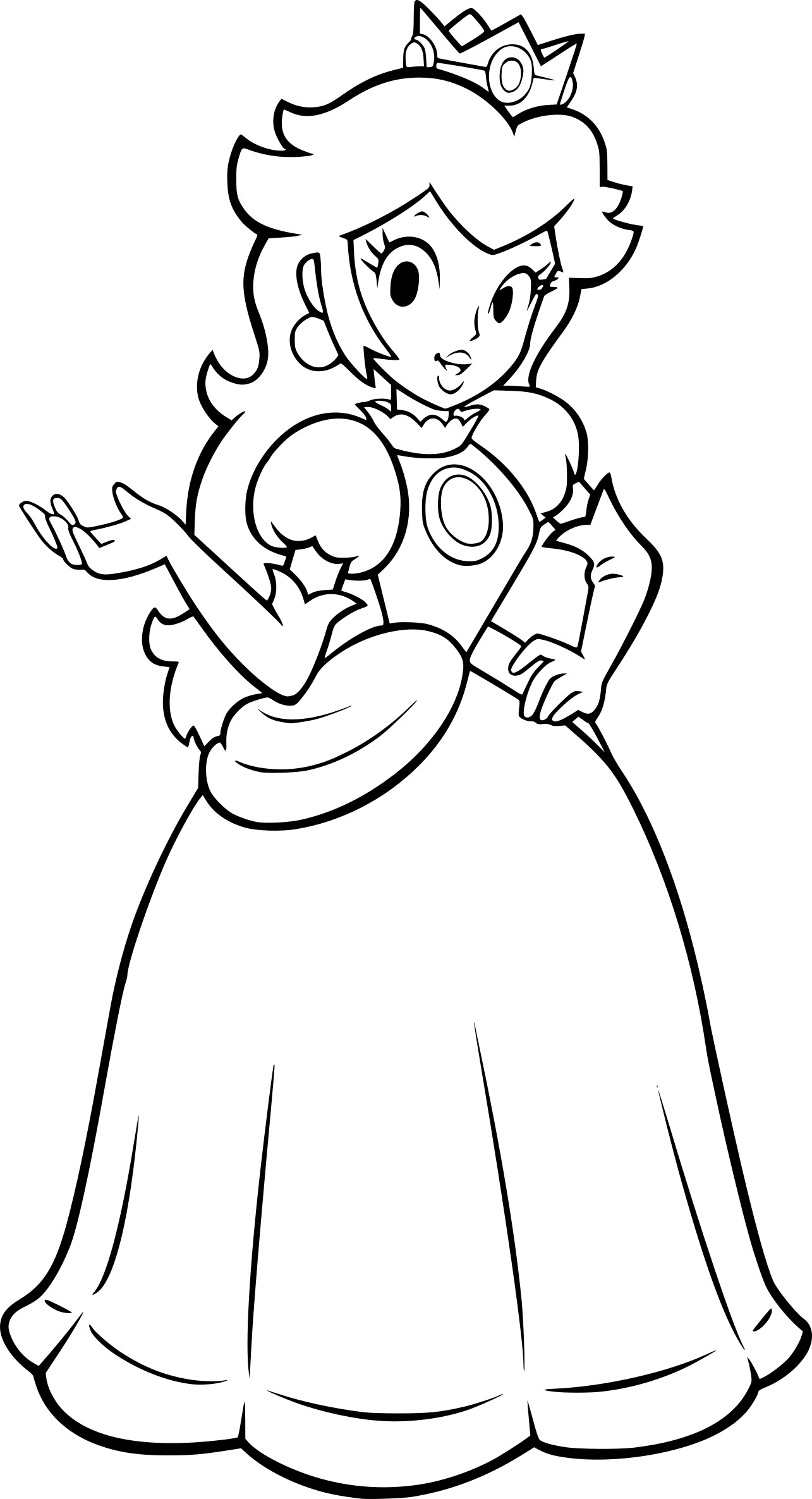 comment dessiner peach Les dessins et coloriage