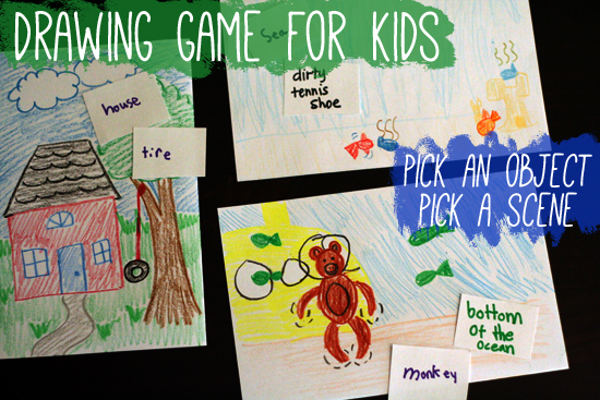 Drawing Game for Kids Pick an Object, Pick a Scene Make and Takes
