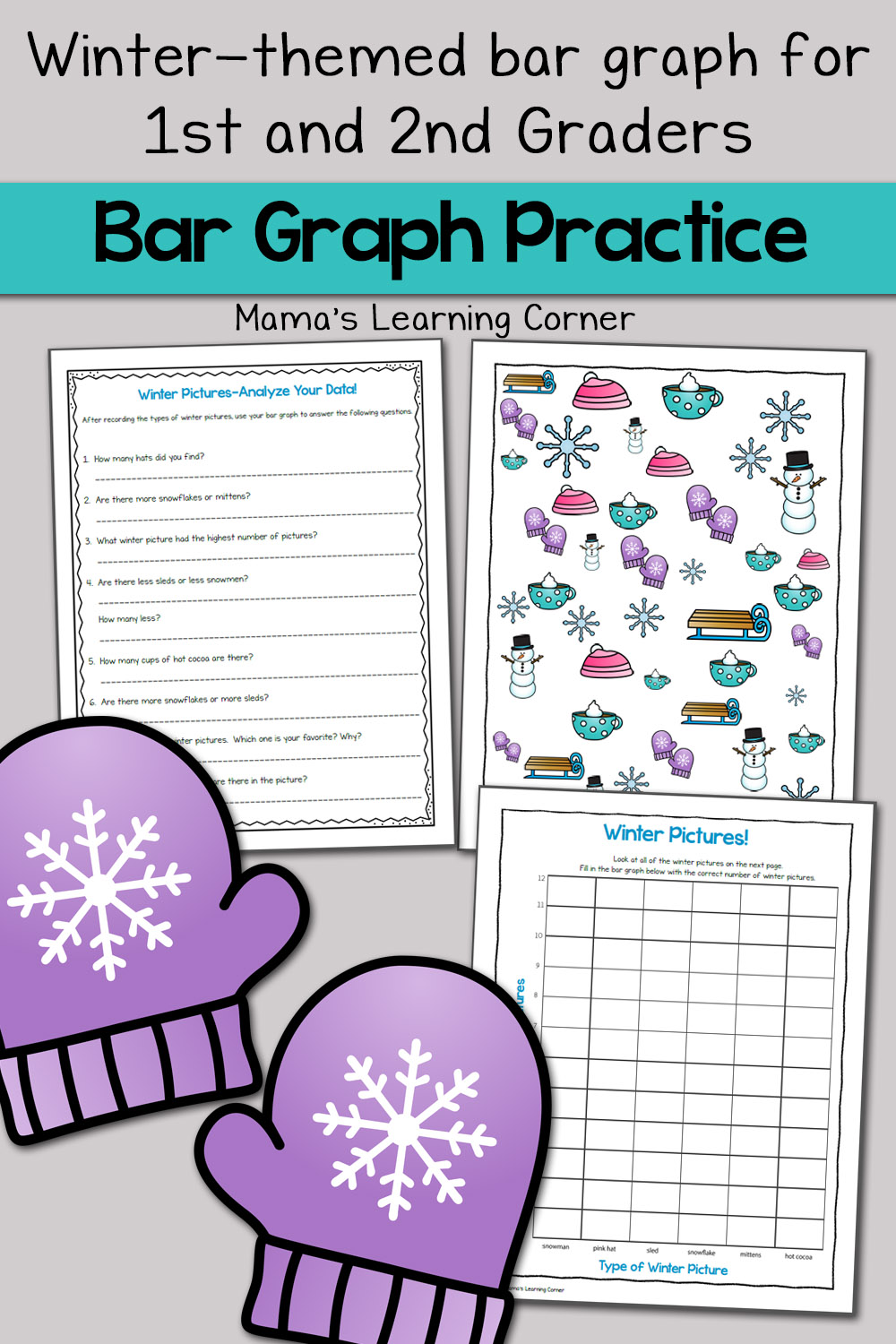 Winter Bar Graph Worksheets Mamas Learning Corner