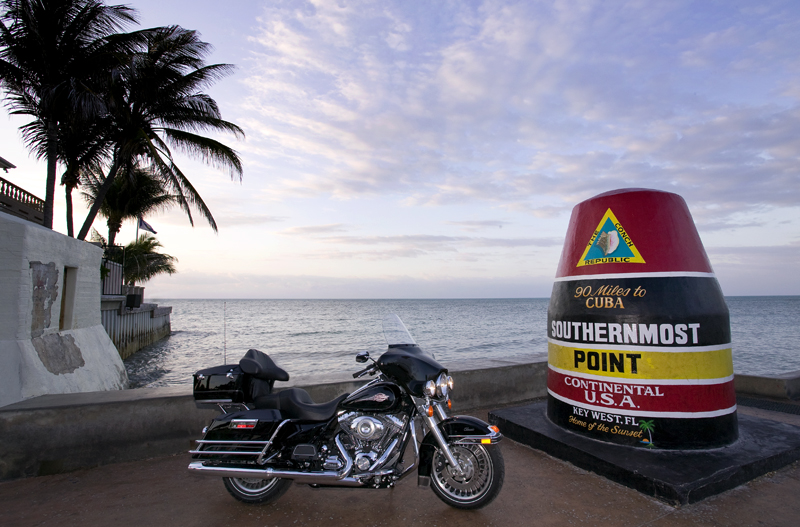 Harley Davidson in Key West Florida USA. Martyn Goddard Images