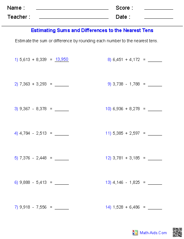 Difference Quotient Worksheet With Answers