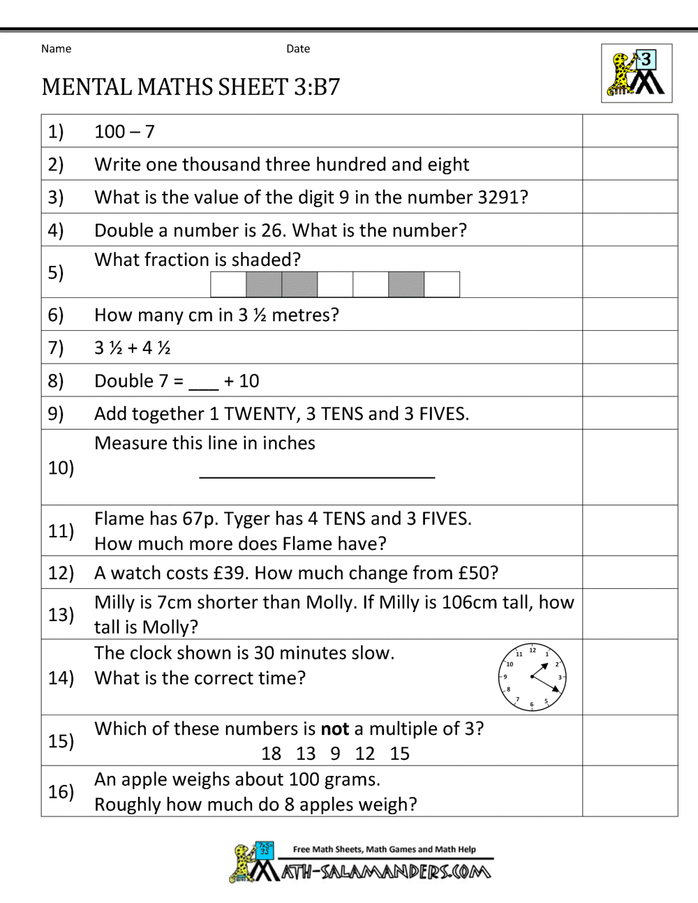 Year 3 Cefr Worksheet CEFR YEAR 3 UNIT 6 FOOD, PLEASE