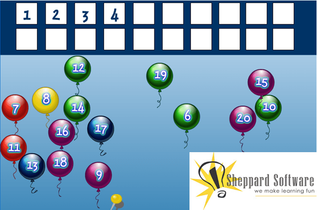Online Activities for Number Recognition to 20 Math