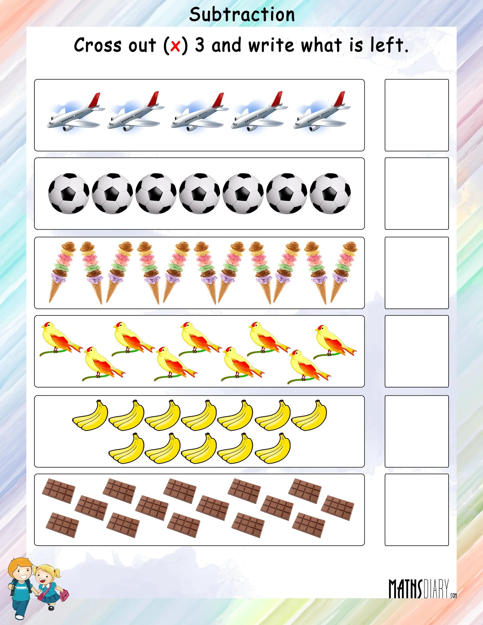 Subtraction Grade 2 Math Worksheets