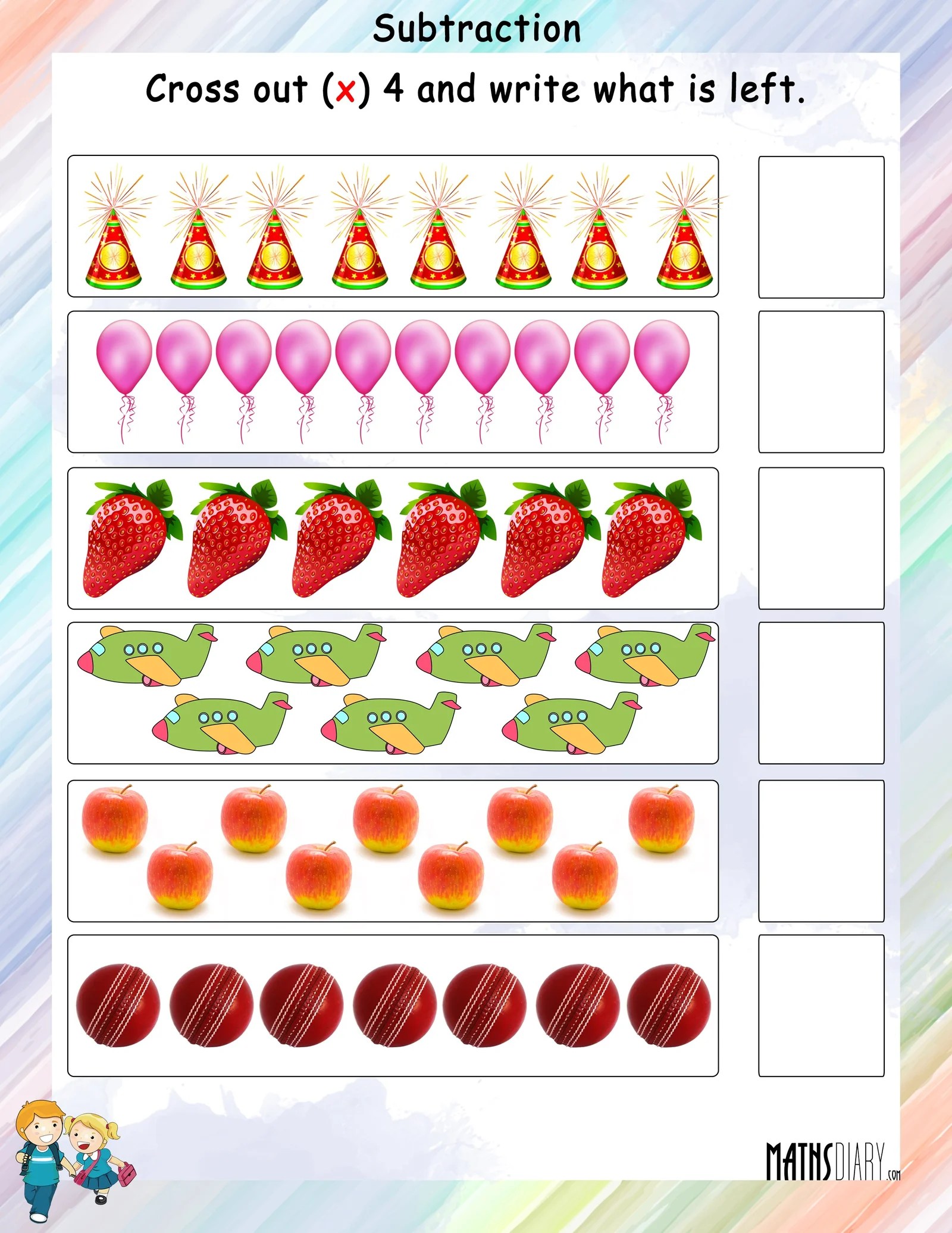 Subtraction Math Worksheets