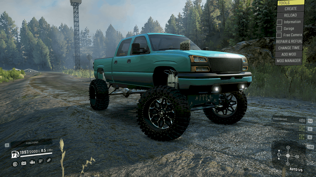 Frog's 2007 Chevy Silverado (Sema Cateye) V1.0.2 Mod - Mudrunner / Snowrunner / Spintires