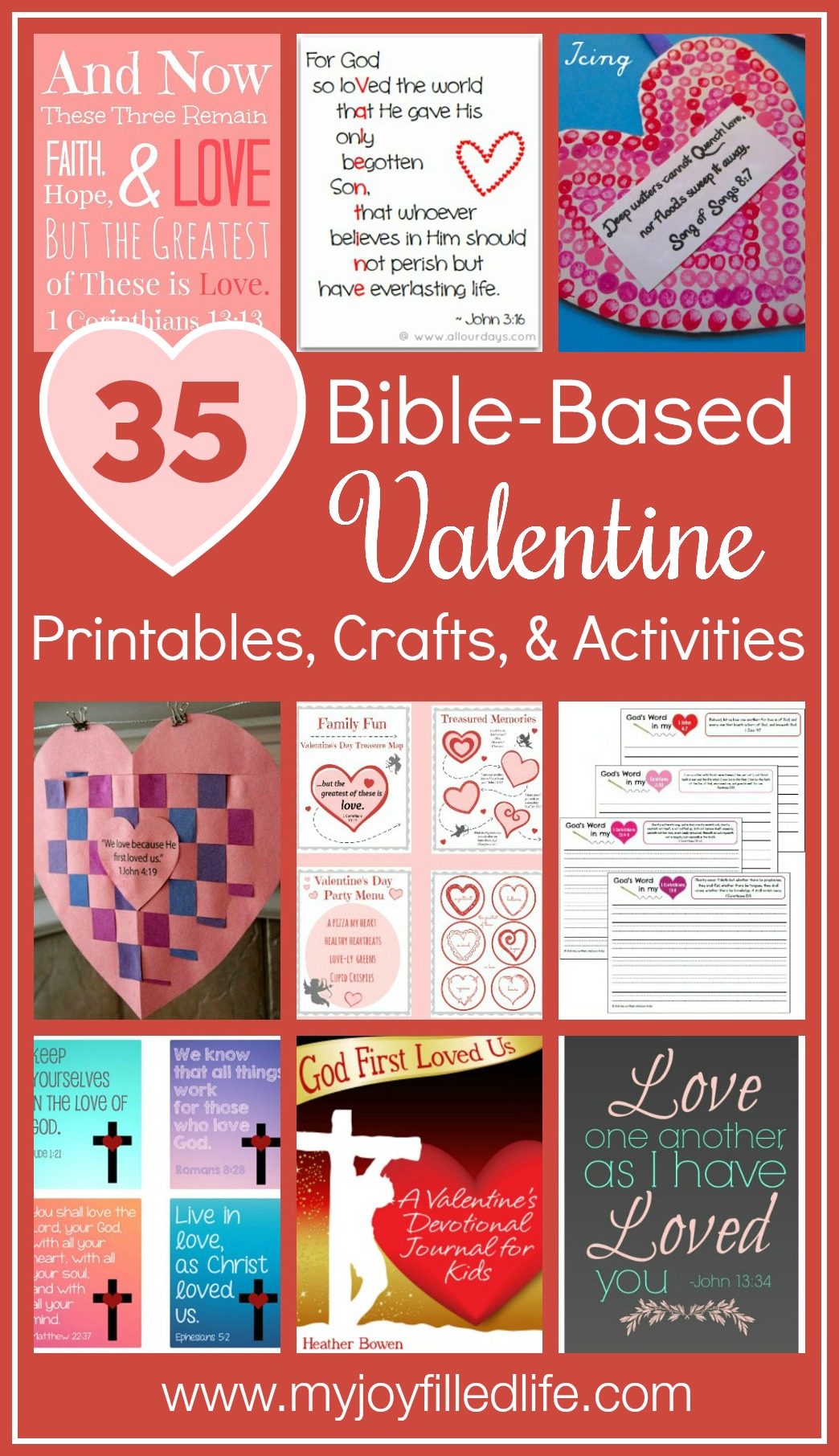35 BibleBased Valentine Printables, Crafts, & Activities